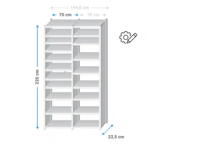 voorraadkast configuratie met legborden dicht op elkaar en dichte zijwanden..png